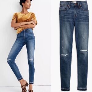 Madewell 9” high rise skinny denim jeans 29”